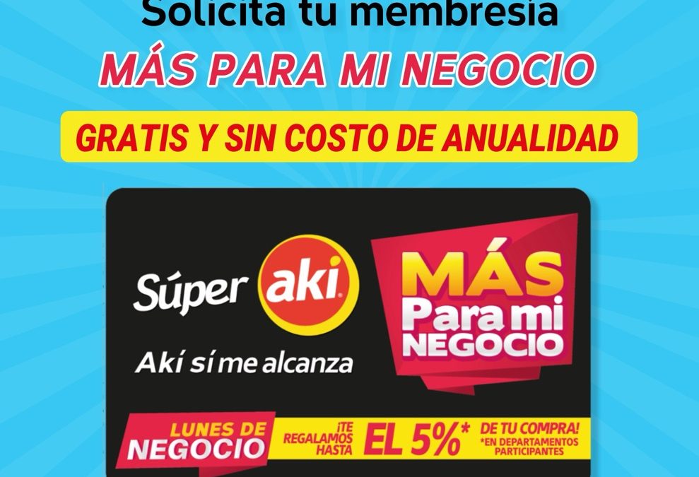 Tarjeta “Más para mi Negocio”